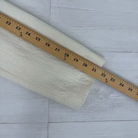 Zara Oversized Textured Wool Blend Coat Women XL Ivory Long Jacket Blazer NEW - Picture 13 of 16